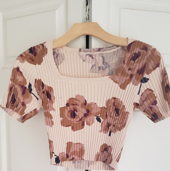 Papaya Tops - Floral Sweater Top